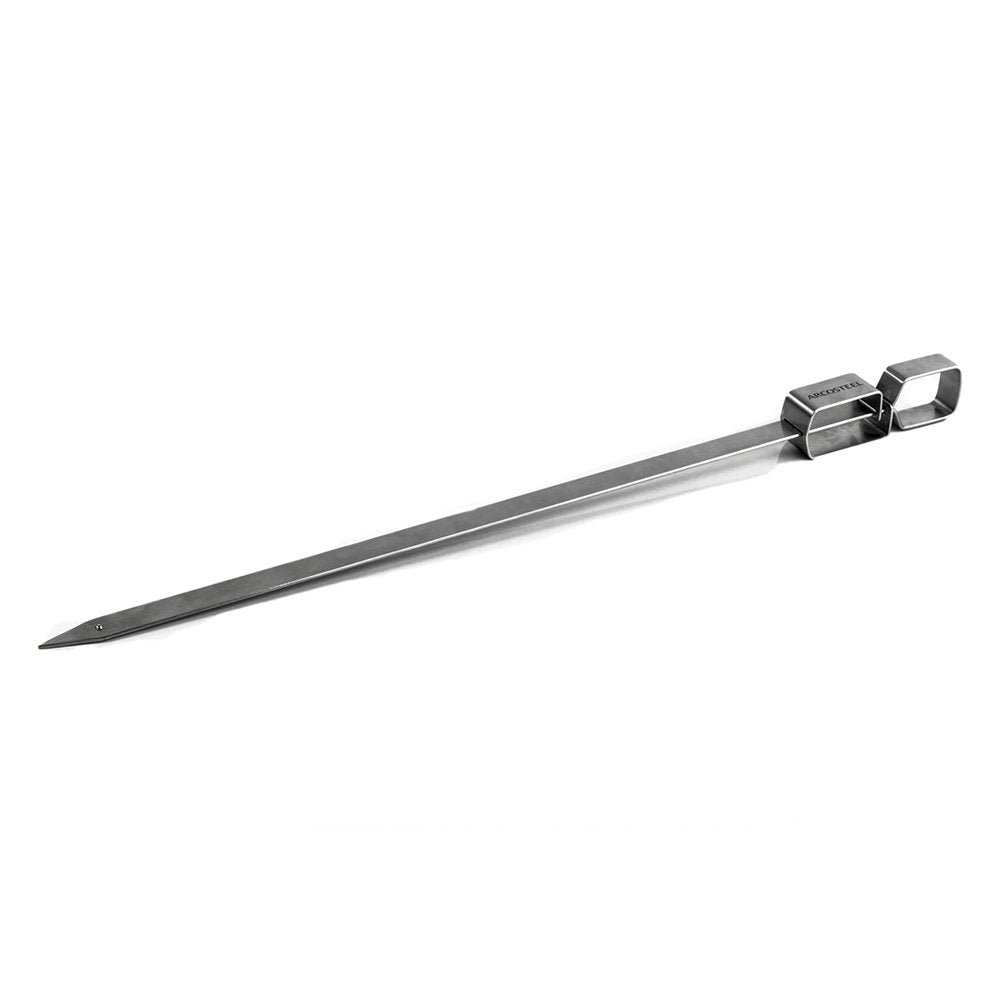 שיפוד נירוסטה רחב עם פושר 45x1 ס''מ Arcosteel