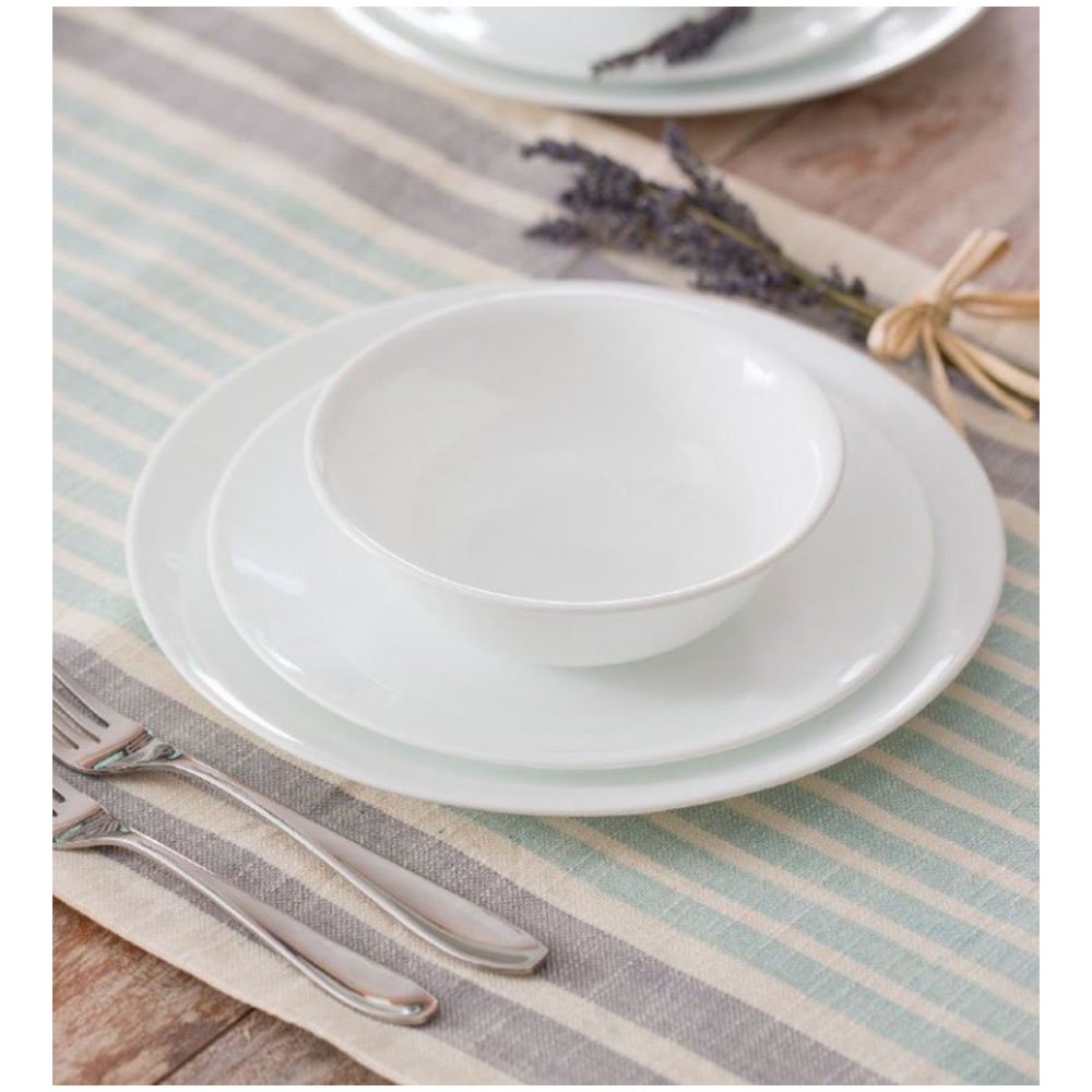 צלחת מנה ראשונה 21.5 ס"מ, Winter Frost White קורנינג CORELLE