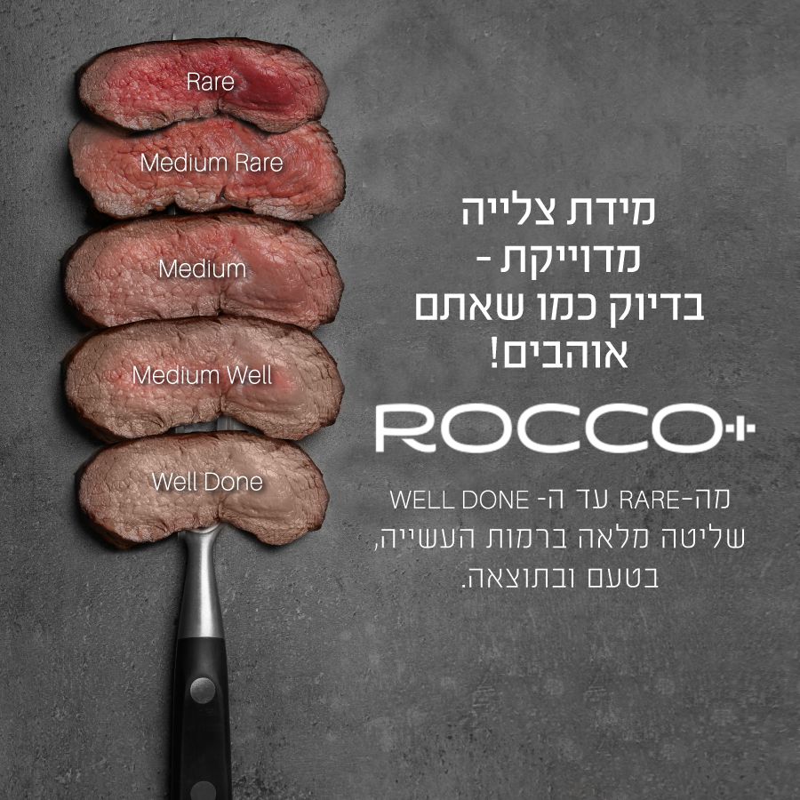 גריל ביתי ללא עשן 12 ב-1 ROCCO + מבית Food appeal