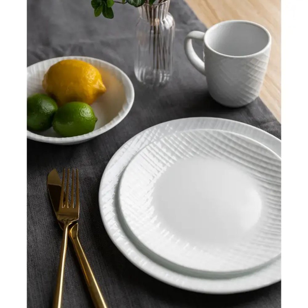 צלחת מנה עיקרית 26 ס"מ , Linen Weave קורנינג CORELLE