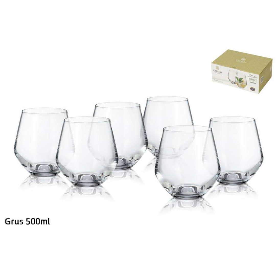 סט 6 כוס שתייה – 500 מ”ל GRUS קריסטל בוהמיה