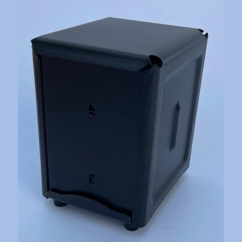 דיספנסר נירוסטה שחור למפיות נייר 14X10X12 ס"מ