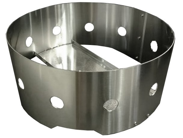 מעמד עגול ROYAL (חירור עגול) נירוסטה לחימום כלים קוטר 280 מ"מ לקייטרינג ומזנון