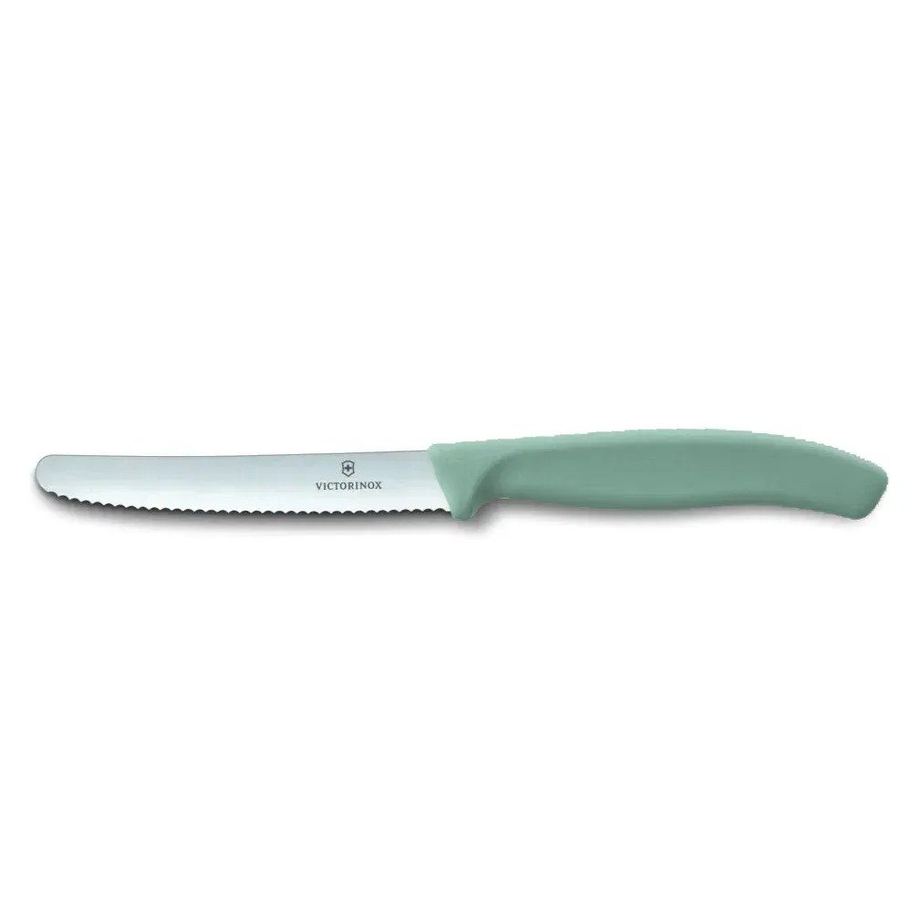 סכין ירקות עגולה משוננת 10 ס”מ ויקטורינוקס | Victorinox - ירוק בהיר