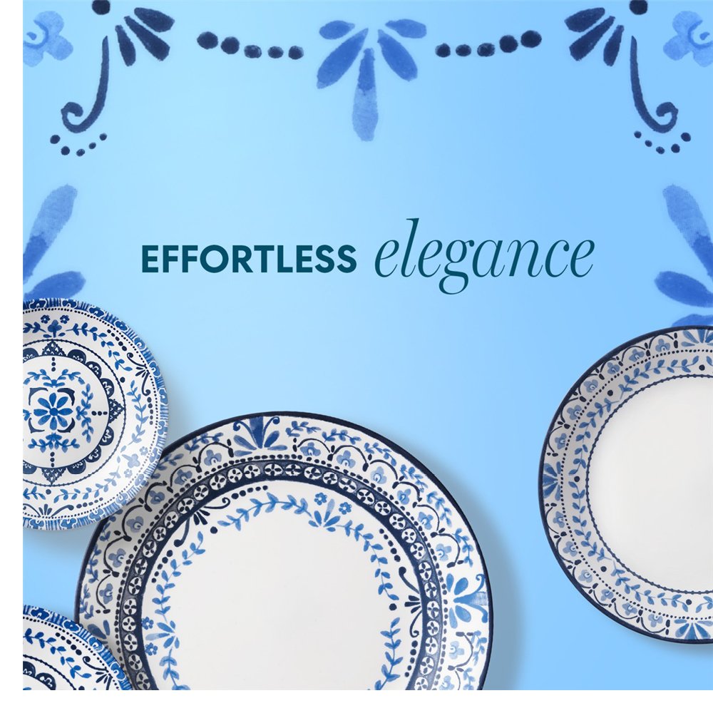 מארז 6 מנה ראשונה 21.5 ס"מ , דגם Portofino מבית קורנינג corelle