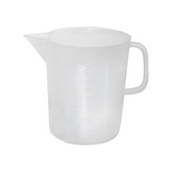 כד מידה פלסטיק 3 ליטר סימון חרוט