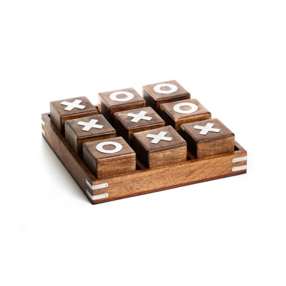 משחק X/O עץ מתכת 25X25X7.5