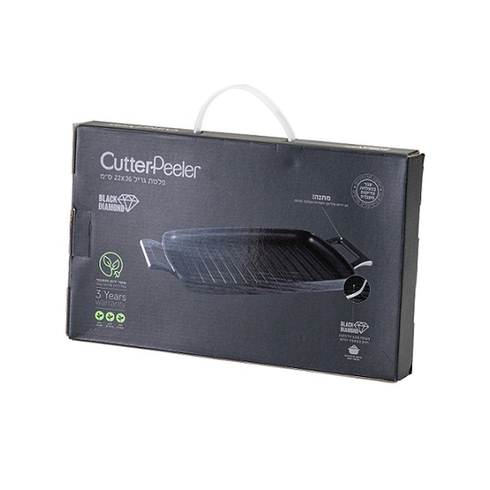 פלטה גריל (פלנצ'ה) יציקה 36X22 אינדוקציה CutterPeeler