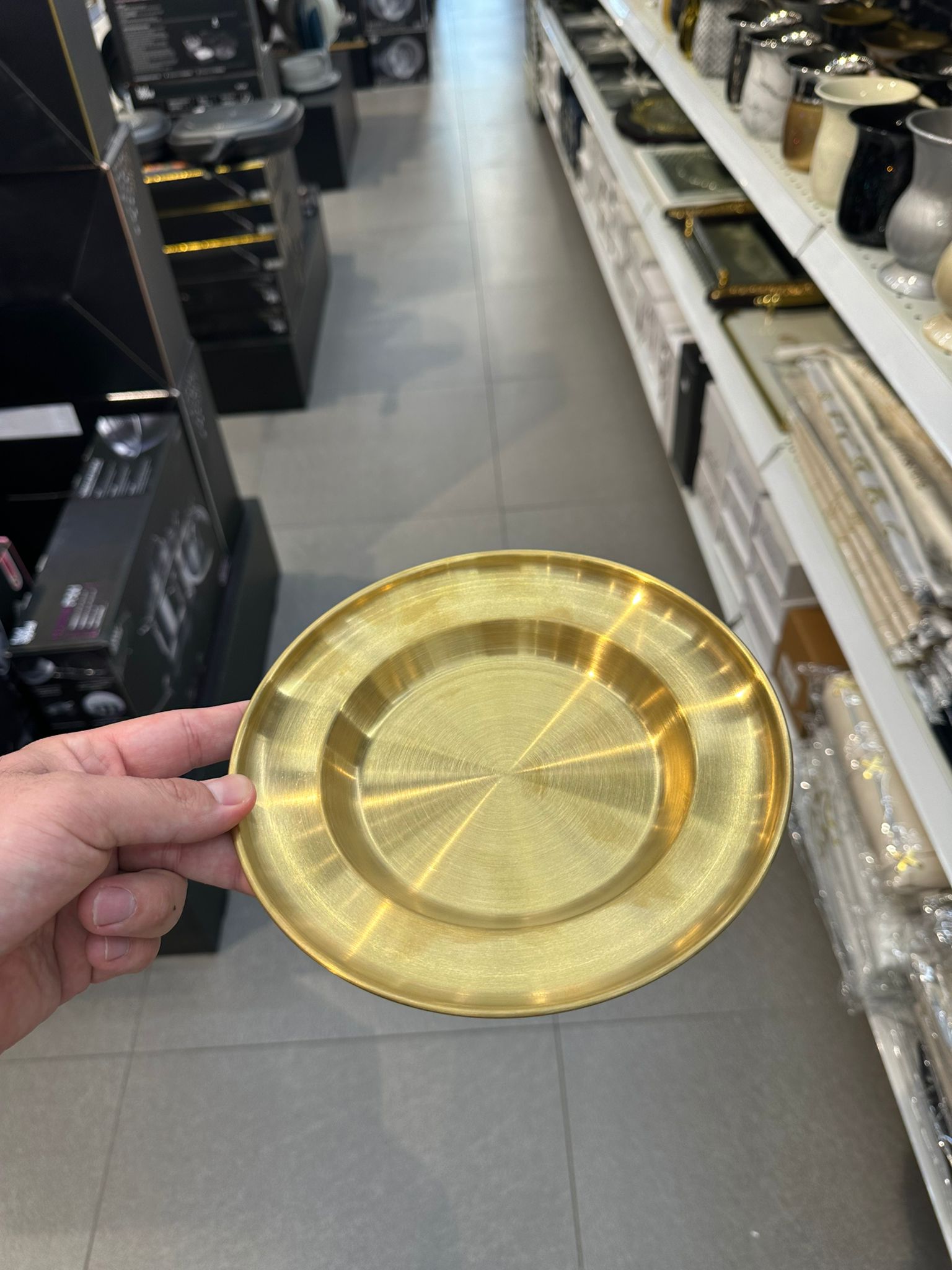 קערית הגשה 20 ס״מ נירוסטה זהב