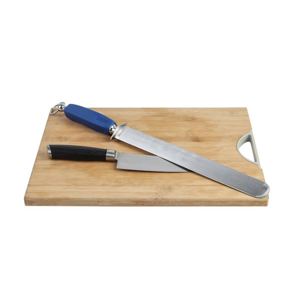 מוט השחזה אובלי רחב ידית כחולה 25 ס"מ CutterPeeler