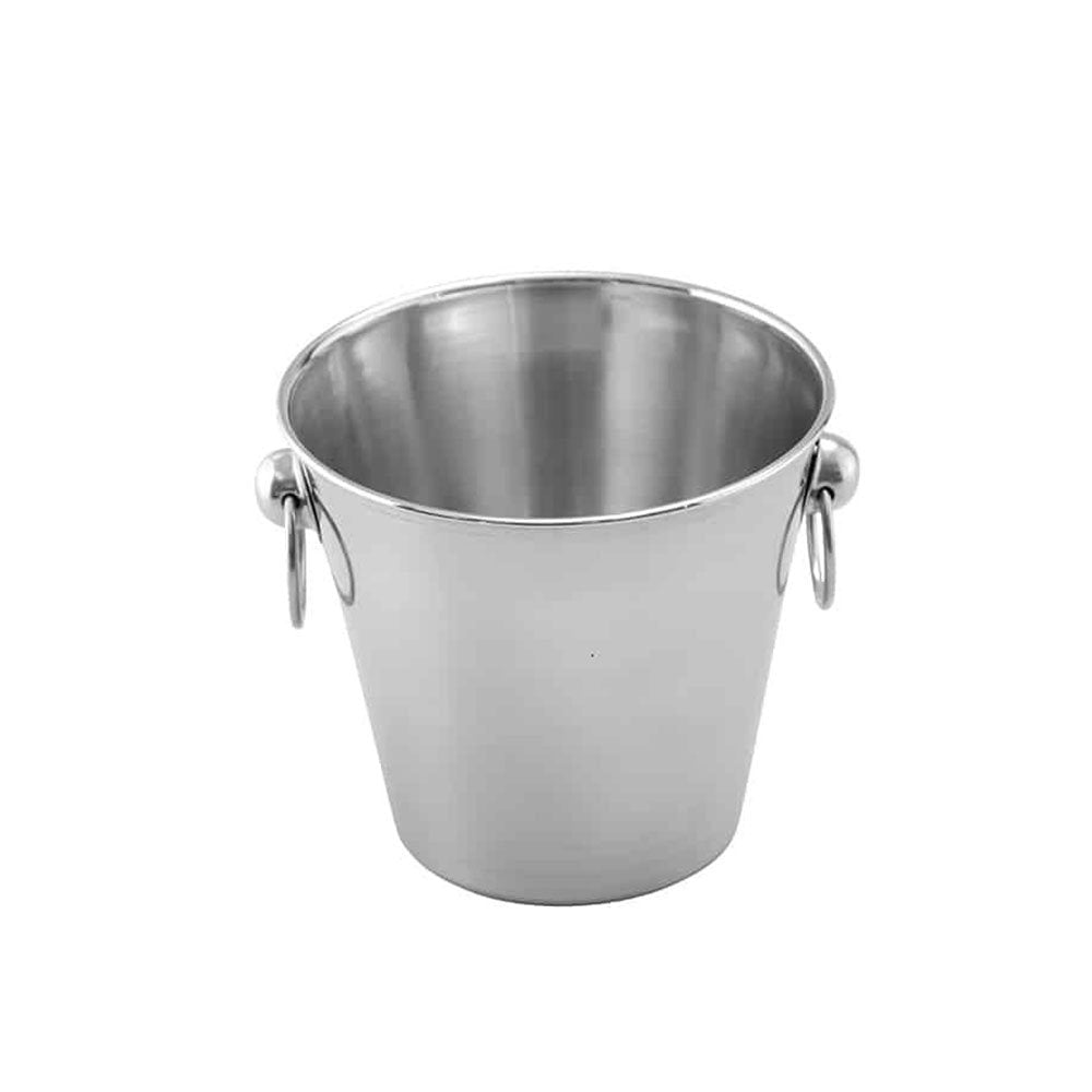 דלי לקרח פרימיום מנירוסטה + טבעות 13X14 ס”מ CutterPeeler