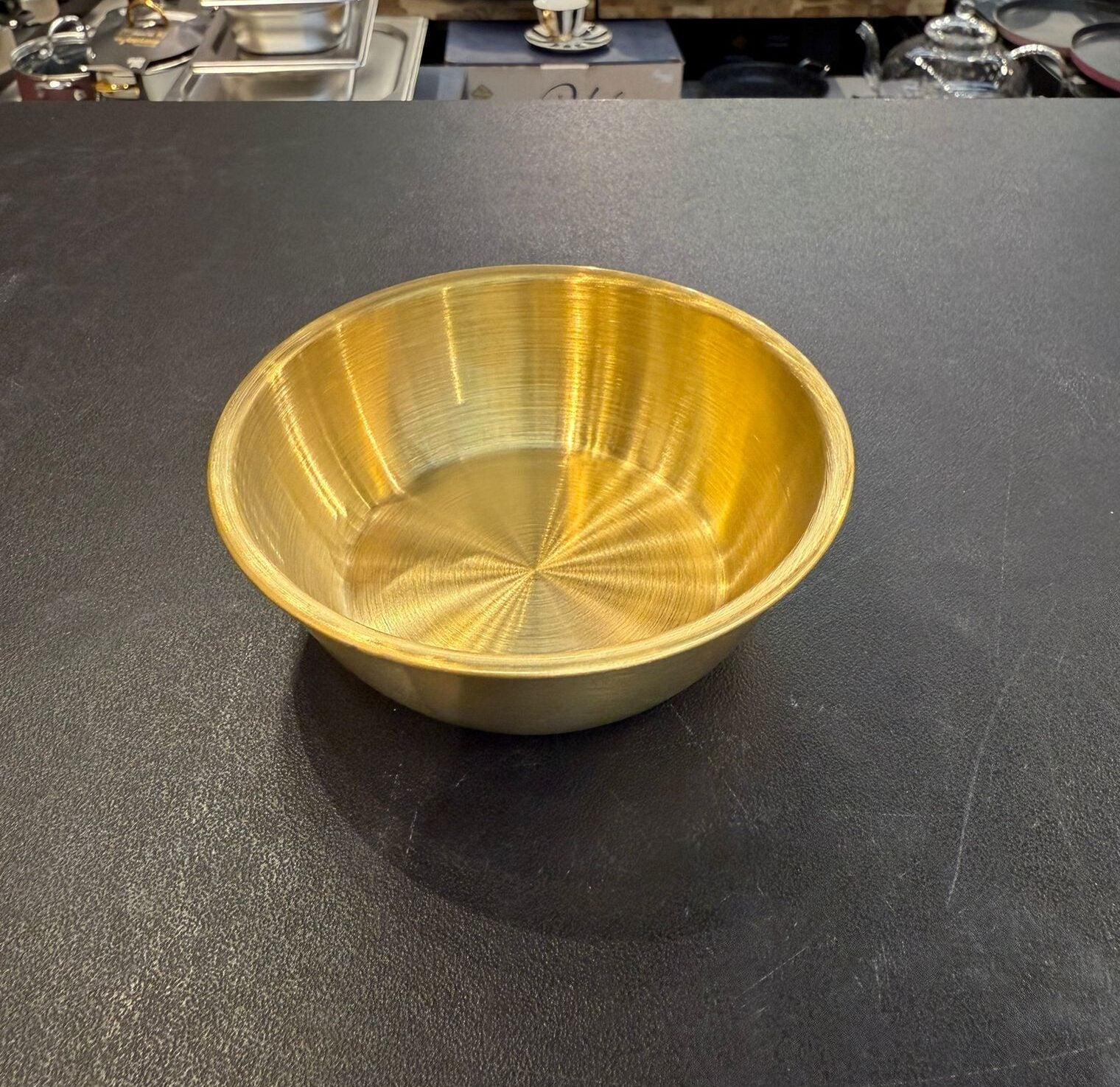 קערית נירוסטה זהב למטבלים וסלטים 10X2.5 ס״מ