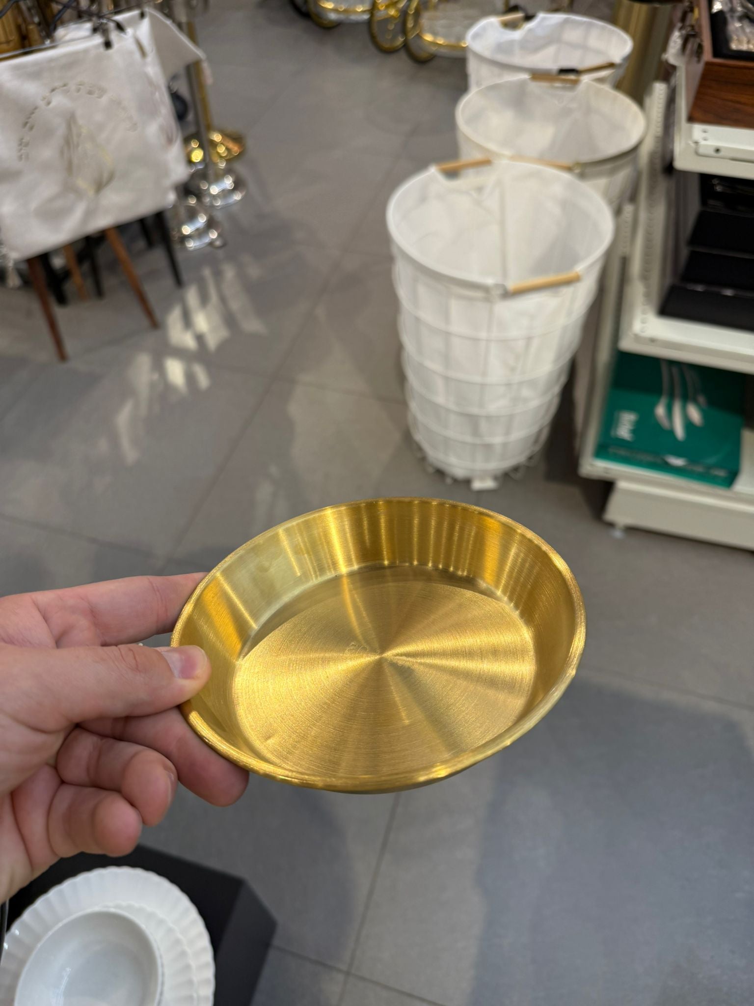קערית נירוסטה זהב למטבלים וסלטים 10X2.5 ס״מ
