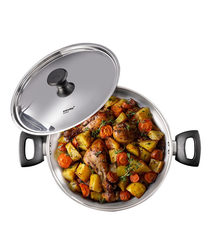 סיר נירוסטה 20 ס"מ, 3 ליטר EVERYDAY+ STAINLESS