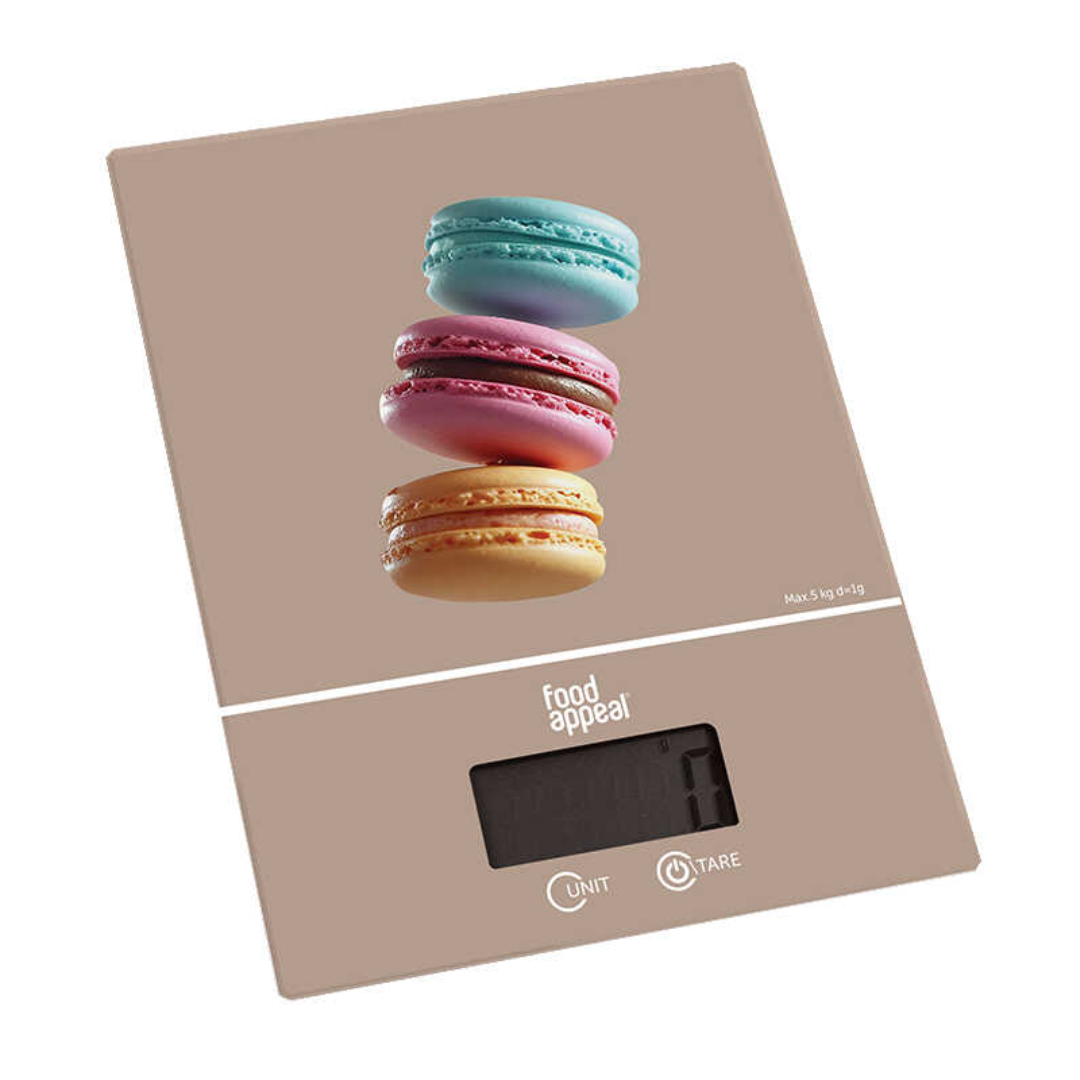 משקל מטבח דיגיטלי 5 ק"ג Macaroon מוקה