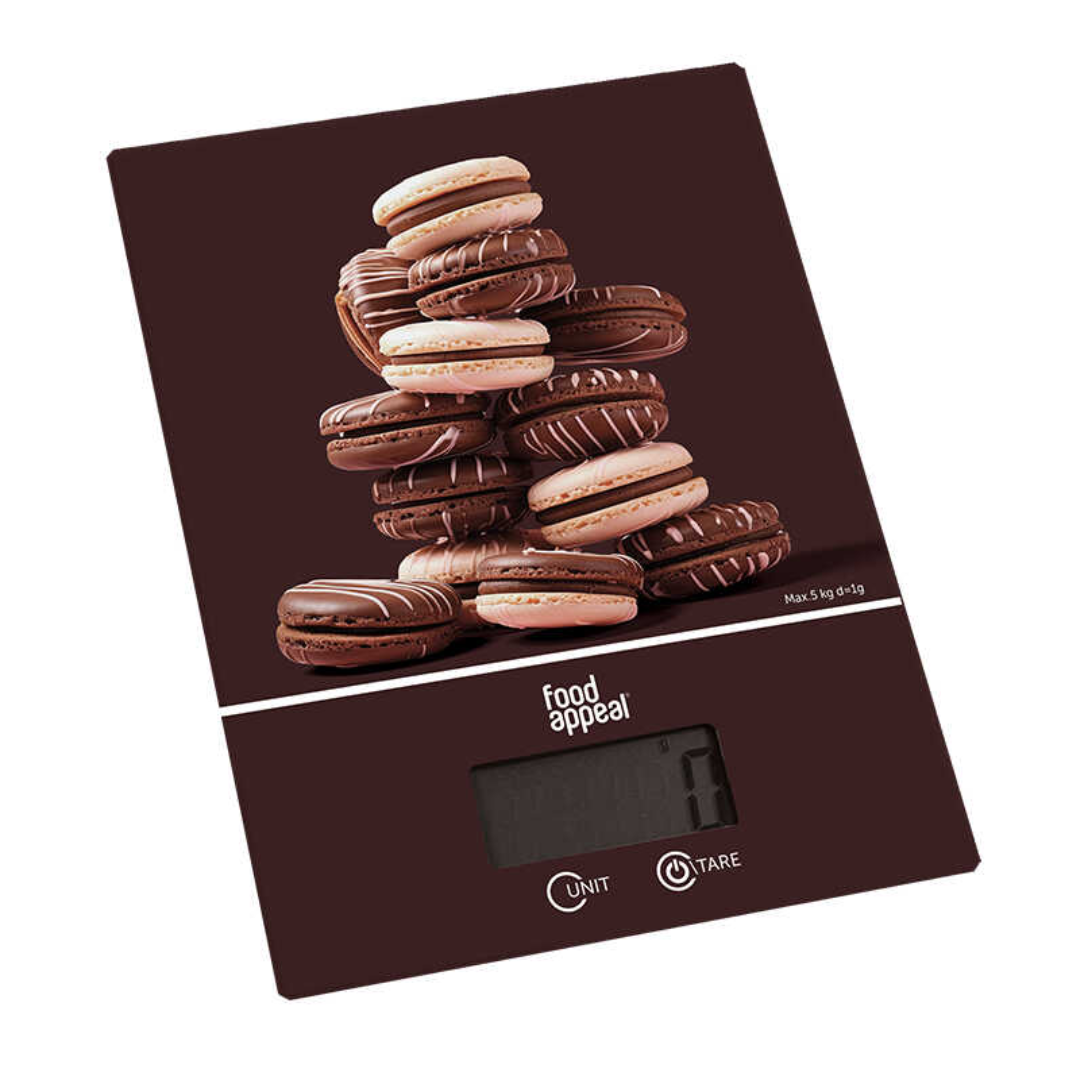 משקל מטבח דיגיטלי 5 ק"ג Macaroon חום
