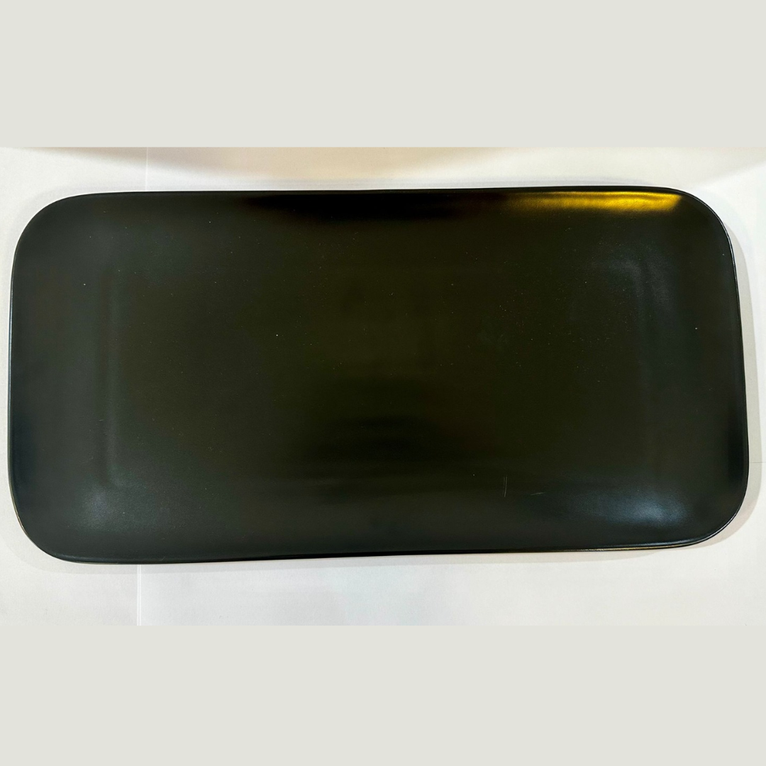 פלטה אינגליש - פורצלן שחור 36X19 ס"מ