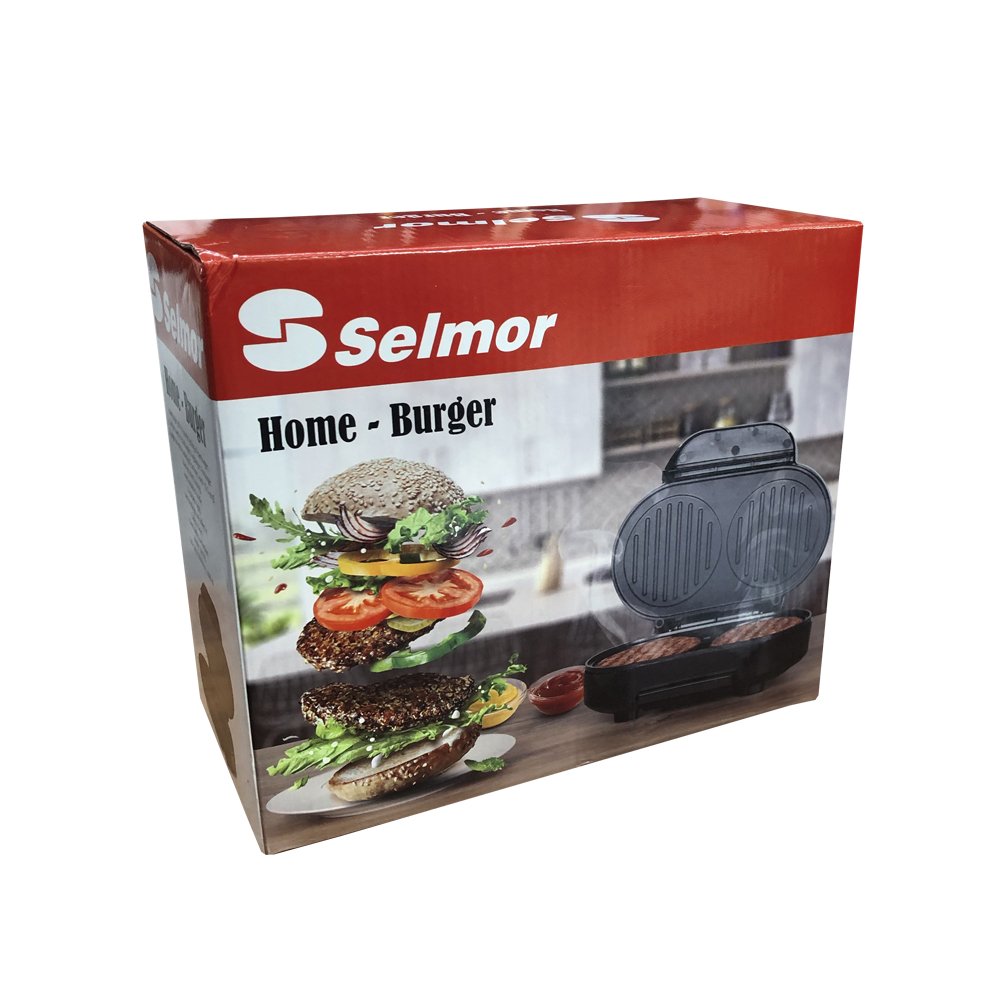מכשיר ביתי לצליית 2 המבורגרים Selmor SE-176