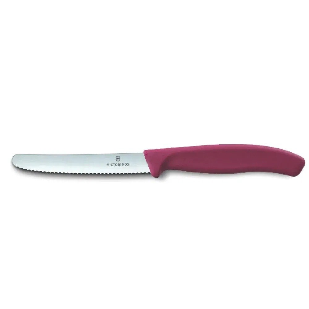 סכין ירקות עגולה משוננת 10 ס”מ ויקטורינוקס | Victorinox - סגול בהיר