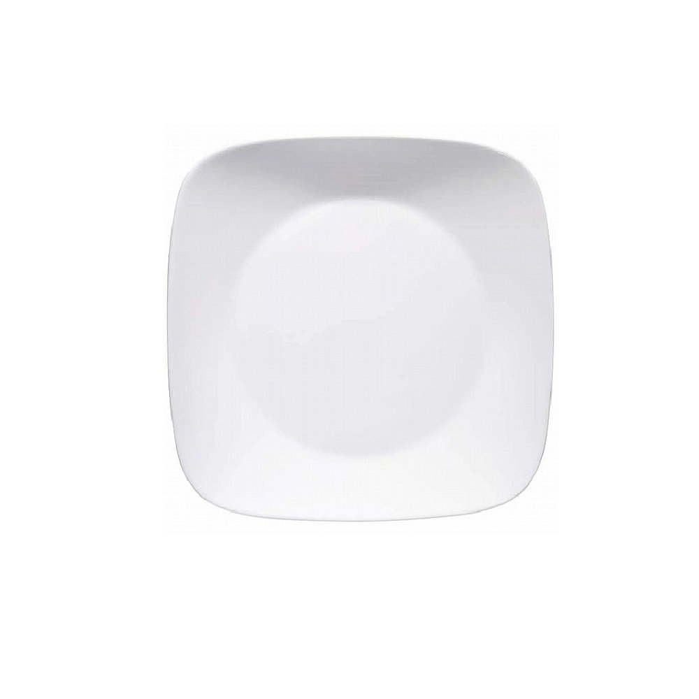צלחת מנה עיקרית מרובעת 26.5 ס"מ, Pure White מבית Corelle קורנינג