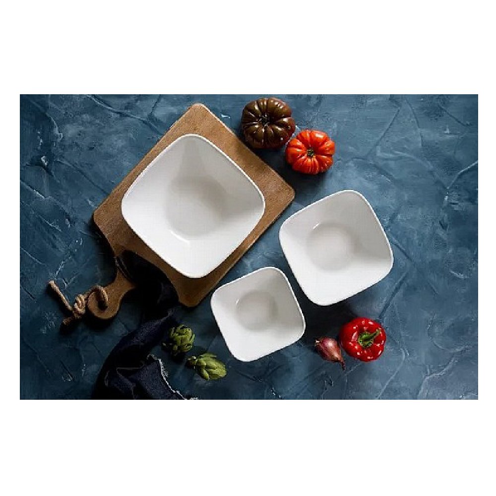 בול למרק  מרובע 650 מ"ל , Pure White מבית Corelle קורנינג