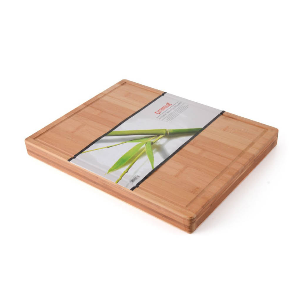 קרש חיתוך מעץ במבוק טבעי 30×20 ס”מ CutterPeeler