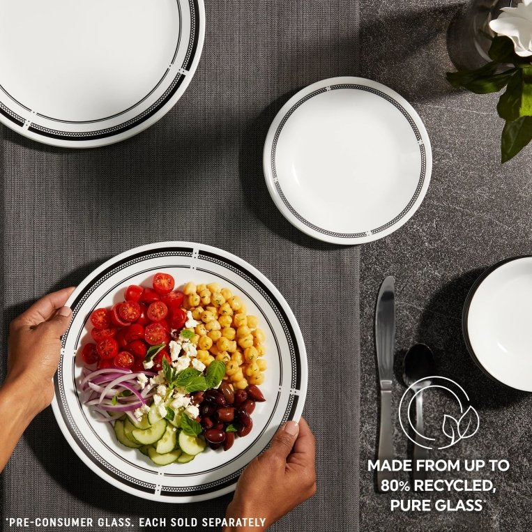 צלחת מנה ראשונה 21.5 ס"מ , דגם Brasserie 147 קורנינג CORELLE
