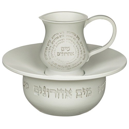 כלי למים אחרונים - פוליריזן מהודר לבן 12 ס"מ
