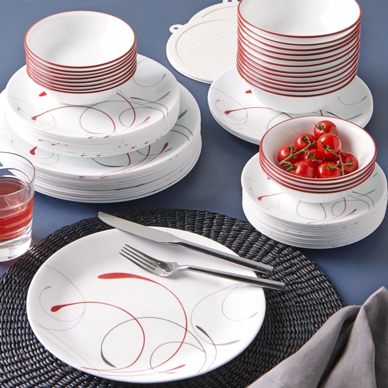 סט צלחות 18 חלקים , דגם Splendor קורנינג CORELLE