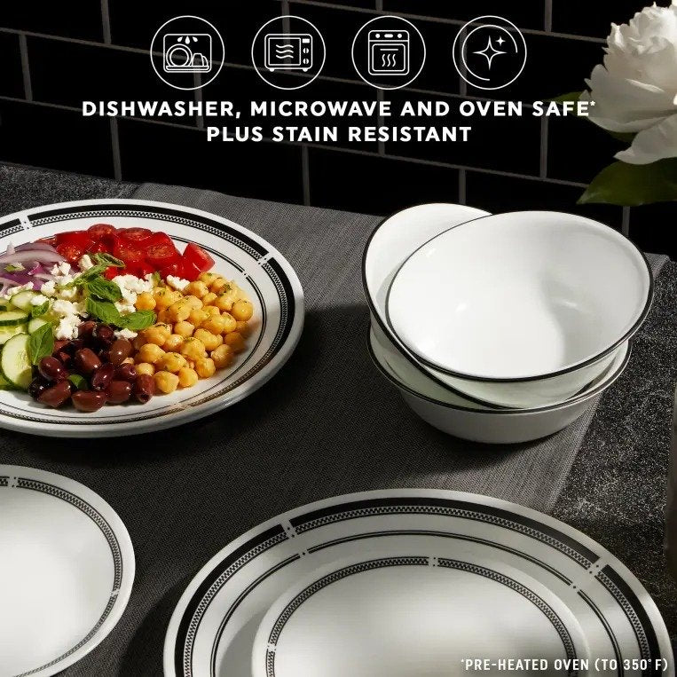 סט צלחות 18 חלקים , דגם Brasserie 147 קורנינג CORELLE
