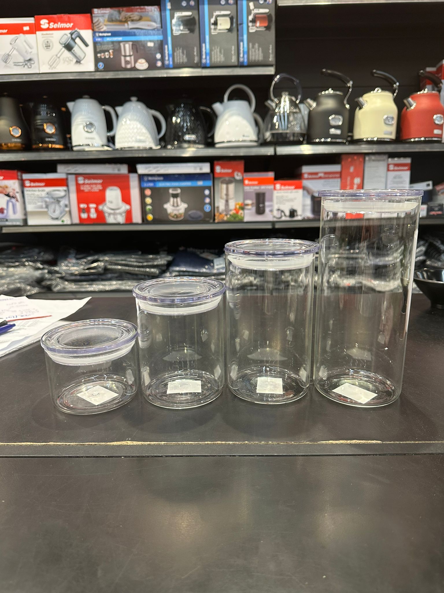 צנצנת זכוכית – 0.75 ל’ צילינדר רוזנשטיין
